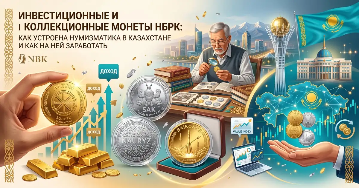 Инвестиционные и коллекционные монеты НБРК: как устроена нумизматика в Казахстане и как на ней заработать
