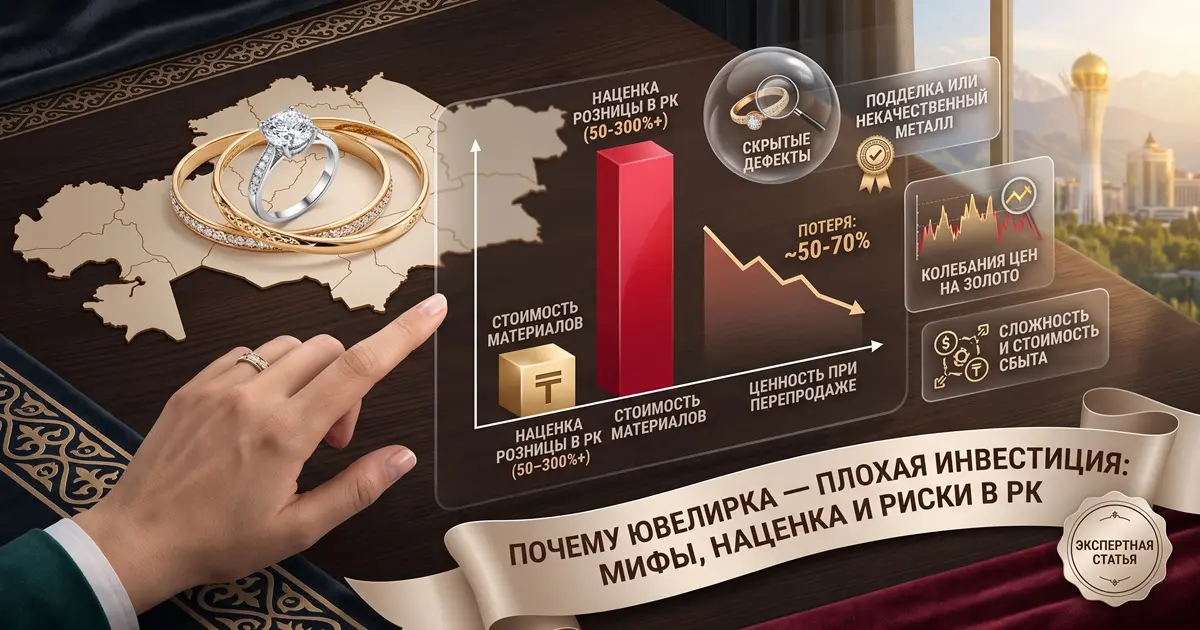 Покупка ювелирных изделий как инвестиция: почему это плохая идея?